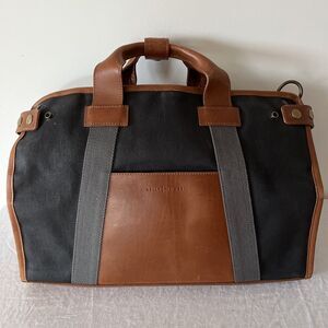 Kelly Moore Laptop Bag With Dividers Canvas + Leather